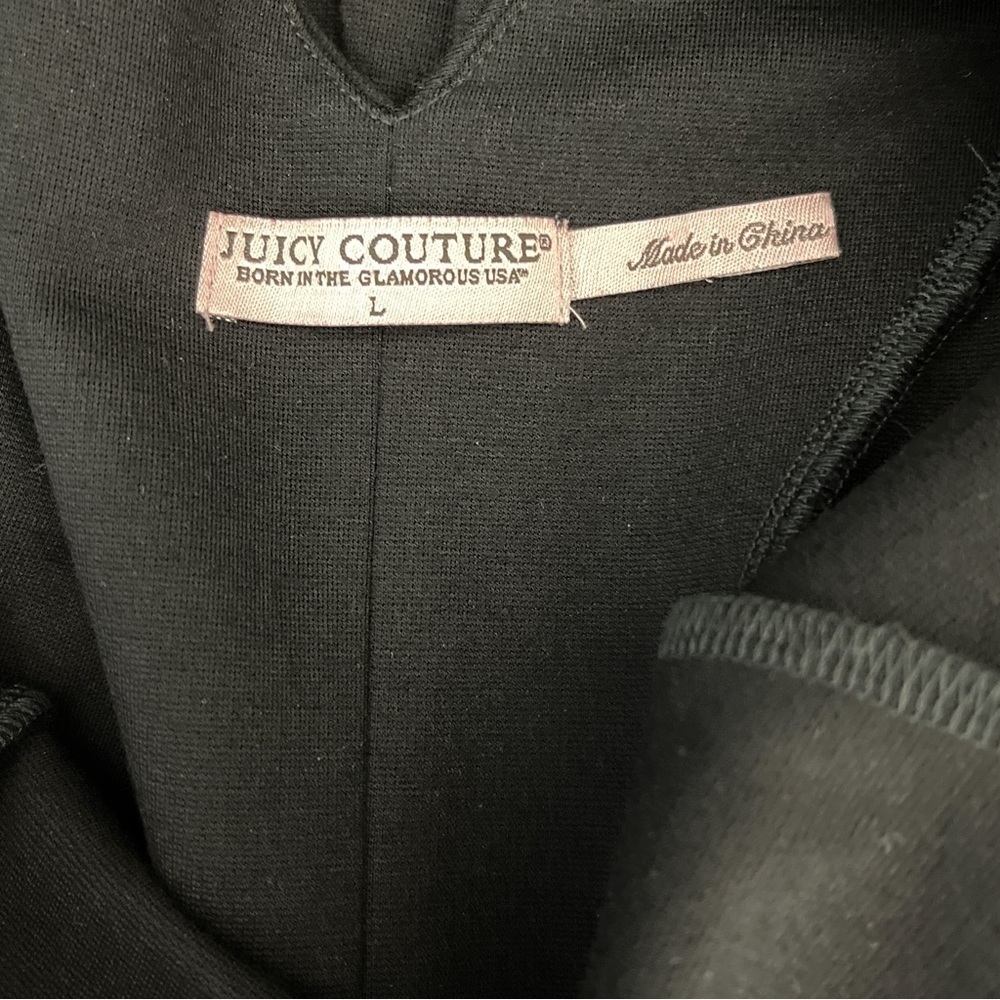 Juicy Couture | Black Sleeveless Knit Dress w/ Back Bow Detail | L - Picture 6 of 13